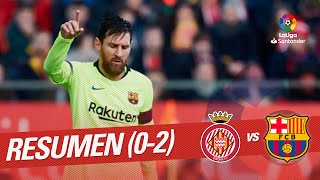 Resumen de Girona FC vs FC Barcelona 02 [upl. by Ellevehs]