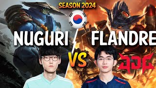 Nuguri vs JDG Flandre  Nuguri JAX vs Flandre RUMBLE Top  Patch 141 KR Ranked  lolrec [upl. by Vastha]