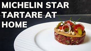 How to make BEEF STEAK TARTARE at home Fine Dining Recipe [upl. by Budwig]