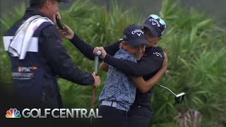 Annika Sorenstam and son Will McGee in contention at PNC Championship  Golf Central  Golf Channel [upl. by Aynuat]