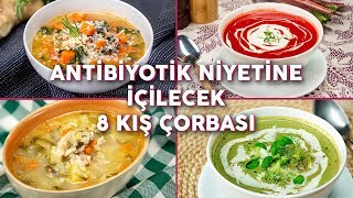 Kış Mevsimi Boyunca Antibiyotik Niyetine İçilecek 8 Kış Çorbası  Çorba Tarifleri  Yemekcom [upl. by Seys850]