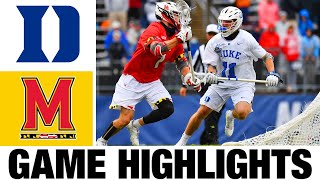 2 Duke vs 7 Maryland Highlights Quarterfinal  2024 NCAA Mens Lacrosse Championships [upl. by Talmud]