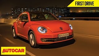 Volkswagen Beetle  First Drive  Autocar India [upl. by Zerdna]