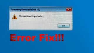 How to format write protected disk [upl. by Danna]