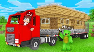 JJ and Mikey Build SECRET BASE Inside TRUCK in Minecraft  Maizen [upl. by Learsi275]