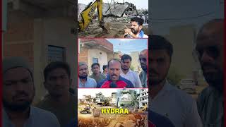 Hydra Demolition Illegal Constructions At Musi River revathreddy musiriver [upl. by Suinuj237]