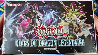 YuGiOh Ouverture Coffret DECKS du Dragon Légendaire  Cartes de Yugi Zane et Yuya [upl. by Thalia]