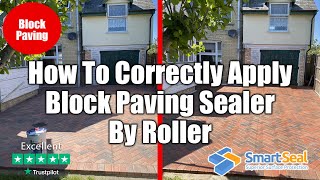 Sealing Block Paving Correctly by Roller  How To Guide Pt1 [upl. by Ahcsatan]