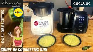 DUEL DE RECETTES  SOUPE DE COURGETTES KIRI  MCC LIDL VS MAMBO CECOTEC par Sand CookampLook [upl. by Given]