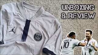 PSG 202223 match away jersey DriFIT ADV Unboxing amp Review [upl. by Nobie]