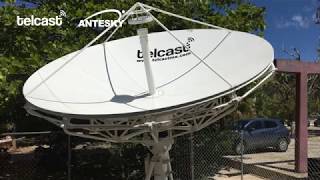 Antesky 37 Meter VSAT Dish Antenna Installation [upl. by Drobman920]