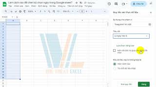 Làm cách nào để chèn bộ chọn ngày trong Google sheet [upl. by Curnin65]