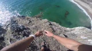 Man Survives Dangerous Cliff Jump [upl. by Nywloc434]