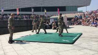 Royal Marines unarmed combat demo Liverpool [upl. by Lorelie]