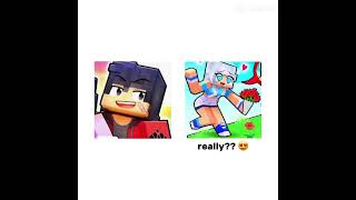 Girlfriend meme capcut aphmaucrew minecraft aaron aphmaufan Aphmau [upl. by Ecnadnac]