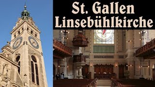 CH  ST GALLEN SG Ref Linsebühlkirche  Vollgeläut [upl. by Atteiram]