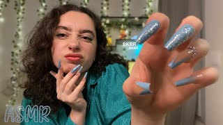 🌙ASMR FRANÇAIS SCRATCHING ET TAPPING INTENSE AVEC DE TRÉS LONGS ONGLES 💅🏻omg le son de bâtard [upl. by Attelocin]