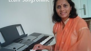 Learn Kannada Songs on Keyboard No14 Bhagyada Laxmi Baramma with Notation [upl. by Doreg945]