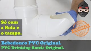 Bebedouro Cachorros Cães e Gatos Automático  Faça apenas com uma Boia  Original  PVC [upl. by Behah]