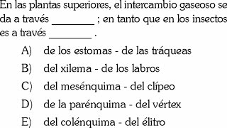 BOTANICA  CLASIFICACION DE LAS PLANTAS PREGUNTA RESUELTA DE BIOLOGIA [upl. by Assenaj]