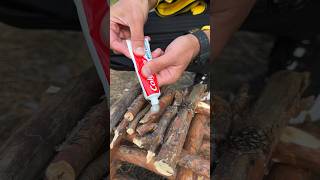 Survival Skills Styrofoam vs Gasoline💯bushcraft skills lifehacks [upl. by Rosella384]