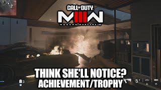 COD Modern Warfare 3  Think Shell Notice AchievementTrophy  Destroy all the Mansion Garage Cars [upl. by Fransisco128]