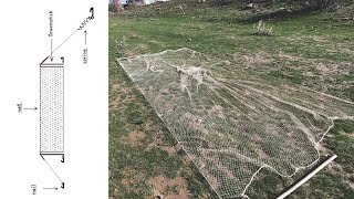 How to set a ground net trap to catch birds  semi  automatic [upl. by Nairda616]