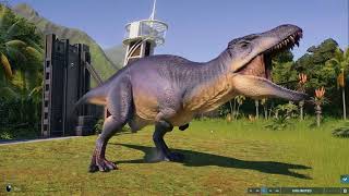 Jurassic World Evolution 2  Acrocanthosaurus amp Albertosaurus [upl. by Aikit]