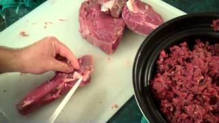 Deer venison  How to detail the meat for the best flavor [upl. by Dorris]