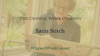 The Crewel Work Company  Satin Stitch demo [upl. by Anavahs]