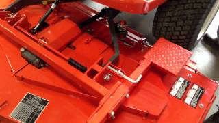 KUBOTA F3680 WITH RCK72R F36 REMOVAL OF DECK [upl. by Chirlin501]