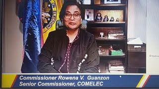 Live  COMELEC ROWENA GUANZON NAGSALITA NA TUNGKOL SA DQ NI BBM NA HAWAK NILA [upl. by Jeanine946]