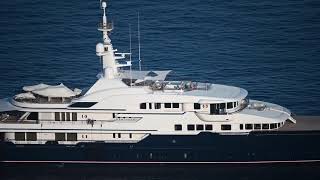 Motor Yacht HAMPSHIRE II video 1 entering port of Monaco [upl. by Korns]