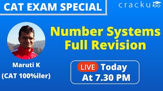 CAT 2021 Number Systems Full Revision 🔴 Live workshop by Maruti sir CAT 100iler [upl. by Oratnek]