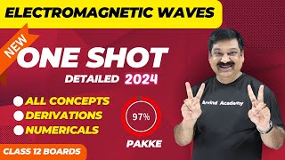 Electromagnetic waves OneShot 💥NCERT Class 12 Physics Chap 8 One shot Subscribe ArvindAcademy [upl. by Starlene]