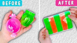 Slime Fixing With Easy Ingredients 🌈 Mixing Random Rainbow Slime ASMR  Jelly Play DIY [upl. by Anehsak866]