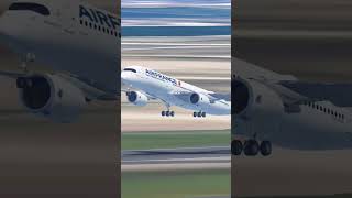 A359 to CDG airportparis aircraft airfrance paris takeoff planespotting infiniteflight [upl. by Darcie472]