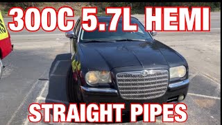 2006 Chrysler 300 C DUAL EXHAUST w STRAIGHT PIPES [upl. by Chandless]