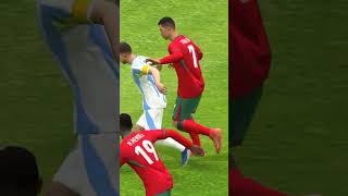 Ronaldo Tackle Messi 🔥  Undergoing Treatment 😂  efootball pes [upl. by Newnorb]