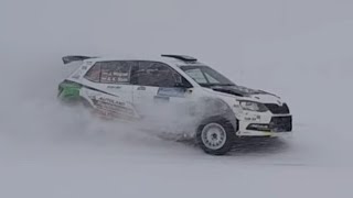 Jänner Rallye 2019 crashesUnterweißenbach [upl. by Ilahtan]