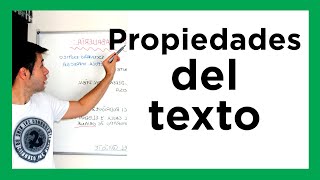 Adecuación COHERENCIA Y COHESIÓN las propiedades del texto [upl. by Kasey461]