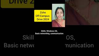 Zoho OffCampus Drive 2024viral job collegerecruitment offcampus zohorecruitment techlecture [upl. by Weider492]