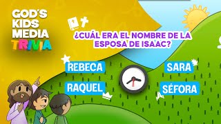 ¿Cuál era el NOMBRE de la ESPOSA DE ISAAC👰🏼‍♀️ ¡Trivias para NIÑOS ⏰  Gods Kids Media [upl. by Cindie]