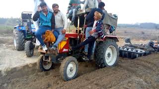 Eicher tractor with 2 harrow in rithal tractor competition [upl. by Ahseinaj937]