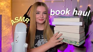 ASMR book haul 🥀 new releases spooky reads amp more close whispers [upl. by Cody]