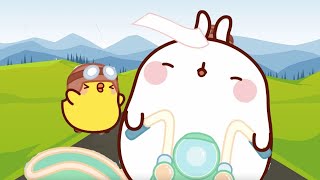 Molang And Piu Pius Bike Ride  Funny Cartoons For Kids  Pop Teen Toons [upl. by Aivat]