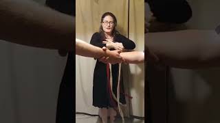 Handfasting Ribbon Ceremony Demonstration [upl. by Notlih]