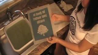 DIY Silk Screen Printing at Home HowTo Make A Stencil  EZScreenPrint Step 1 [upl. by Fisk411]