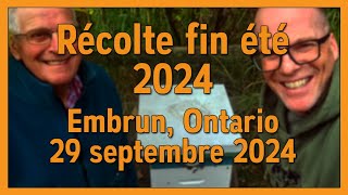 Récolte fin été 2024 [upl. by Nadnal419]