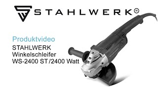 STAHLWERK WS2400 ST Winkelschleifer 230 mm mit 2400 Watt Drehzahl von 2000  8000 Umin [upl. by Giraldo]